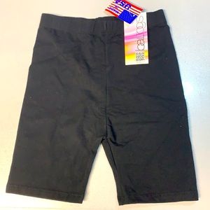 Dancewear Team Basics Black Bike Shorts NWT Girls 8-10